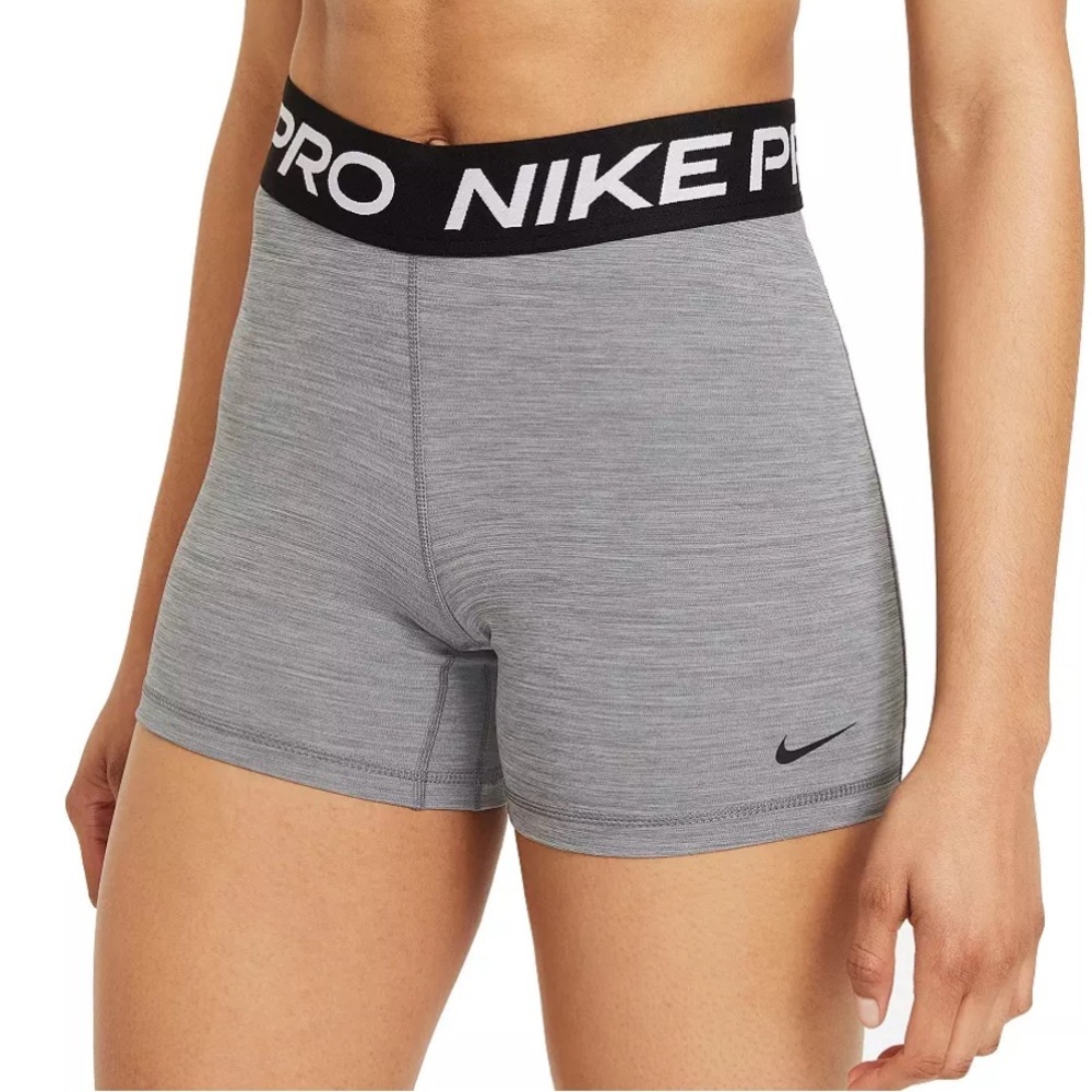 Nike Pro Women's 365 Grey Spandex Shorts Medium